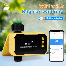 1/2 Outlets Irrigation Timer Smart Solar Water Timer Waterproof Timing Irrigation Automatic Watering Controller for Garden Lawn