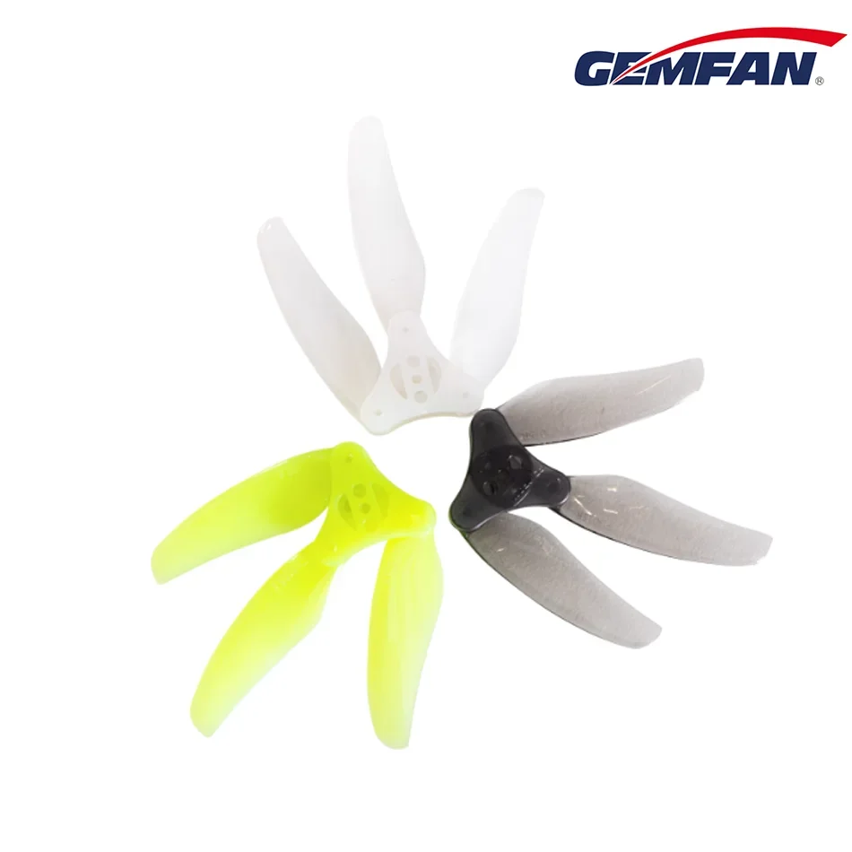 2 pary składanych śmigieł Gemfan 3015, 3-łopatowe, 3-calowe, elastyczne śmigła do multicoptera, FPV, wyścigów RC, Cinewhoop, drona z kanałami wentylacyjnymi