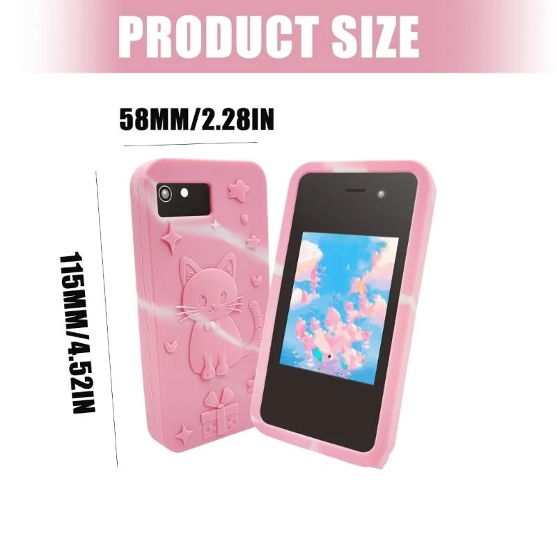 Schokbestendig Kinderen Leren Smartphone 3 Inch Educatief 200MP Camera 14 Games Muziekspeler Ouderlijke Tijdcontrole Gift Set