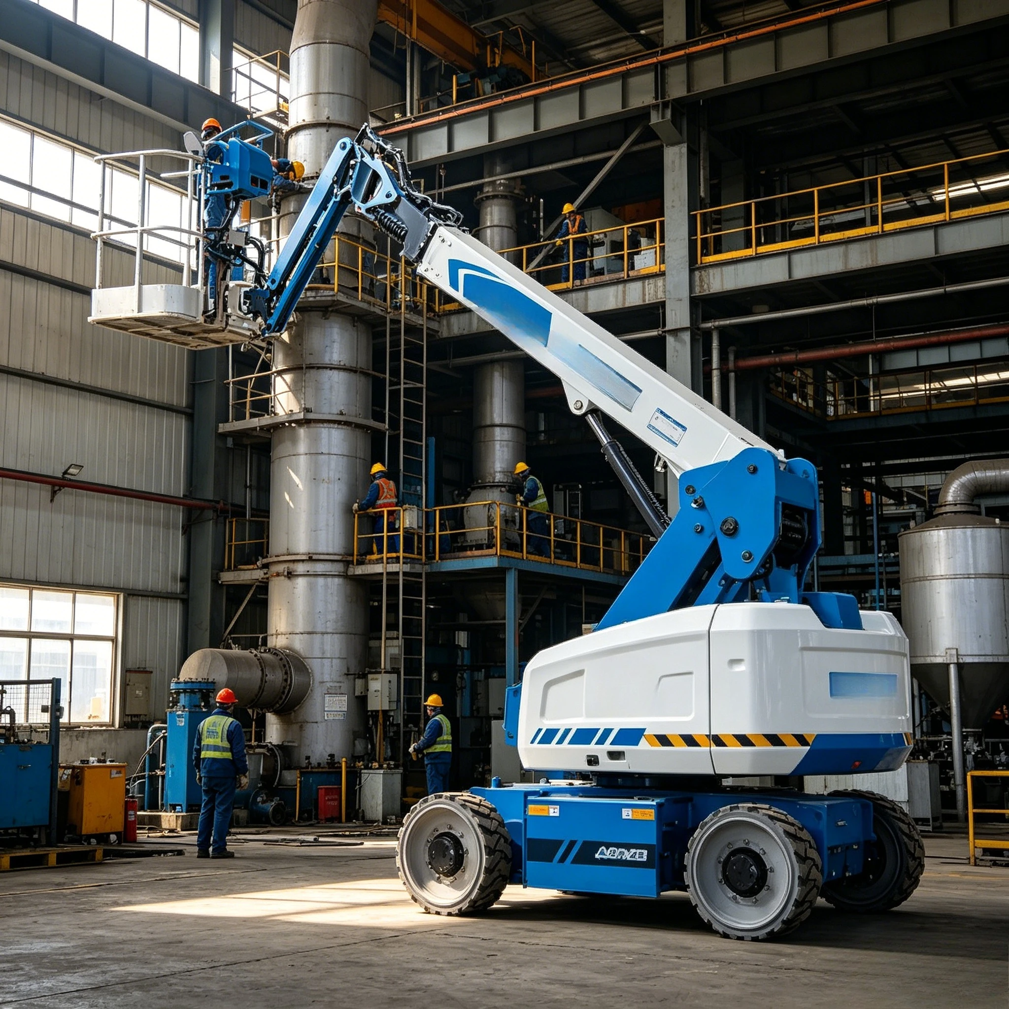 Electric Articulated Boom Lift, Heavy-Duty Self-Propelled Aerial Work Platform, Chinese Famous Brand Cherry Picker customized