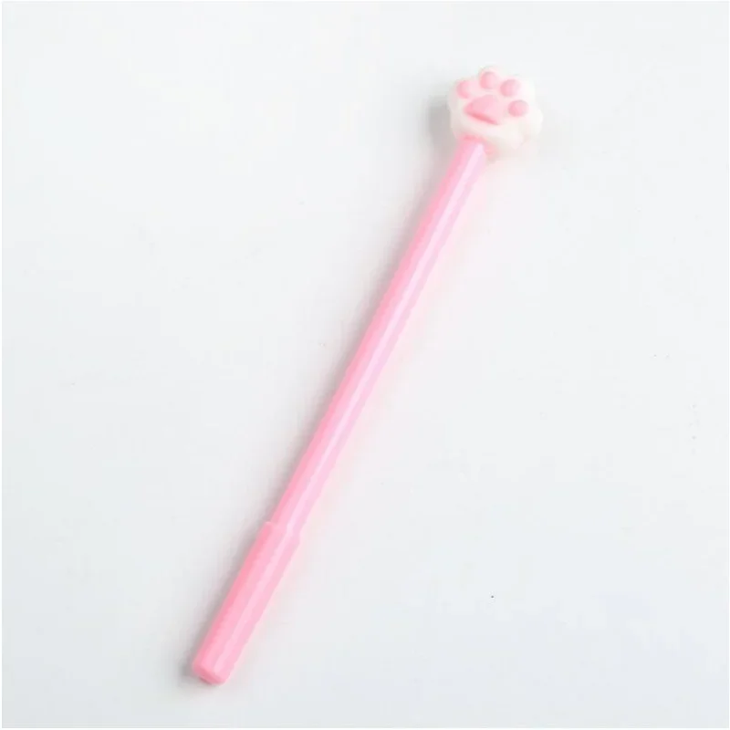 Cute Cat Paw Pink Heart Gel Pen Signature Pen School Office Supply Promotional Gift