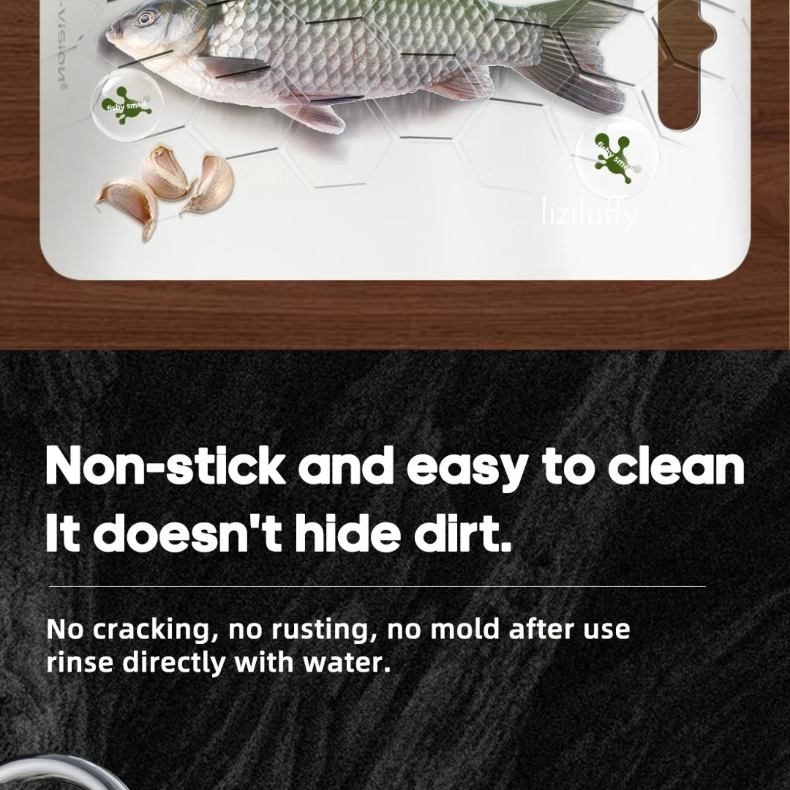 Food Grade Pure Titanium Cutting Board - Antibacterial Odorless, Knife-Safe Non-Stick for Daily Meal Prep view 6