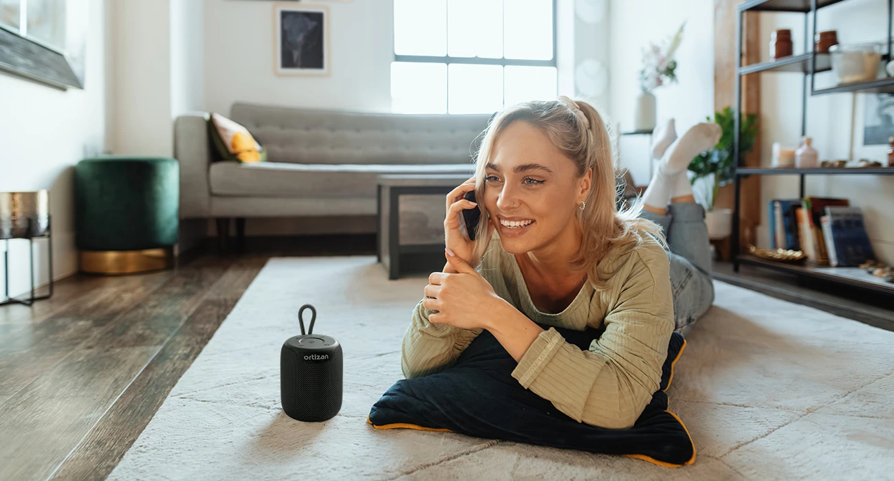 Ortizan Bluetooth-Lautsprecher, tragbarer kabelloser Lautsprecher mit Bluetooth 5.3, IPX7 wasserdicht, 15 W Stereo-Sound, Dual-Pairing, TF/AUX – Detail 14