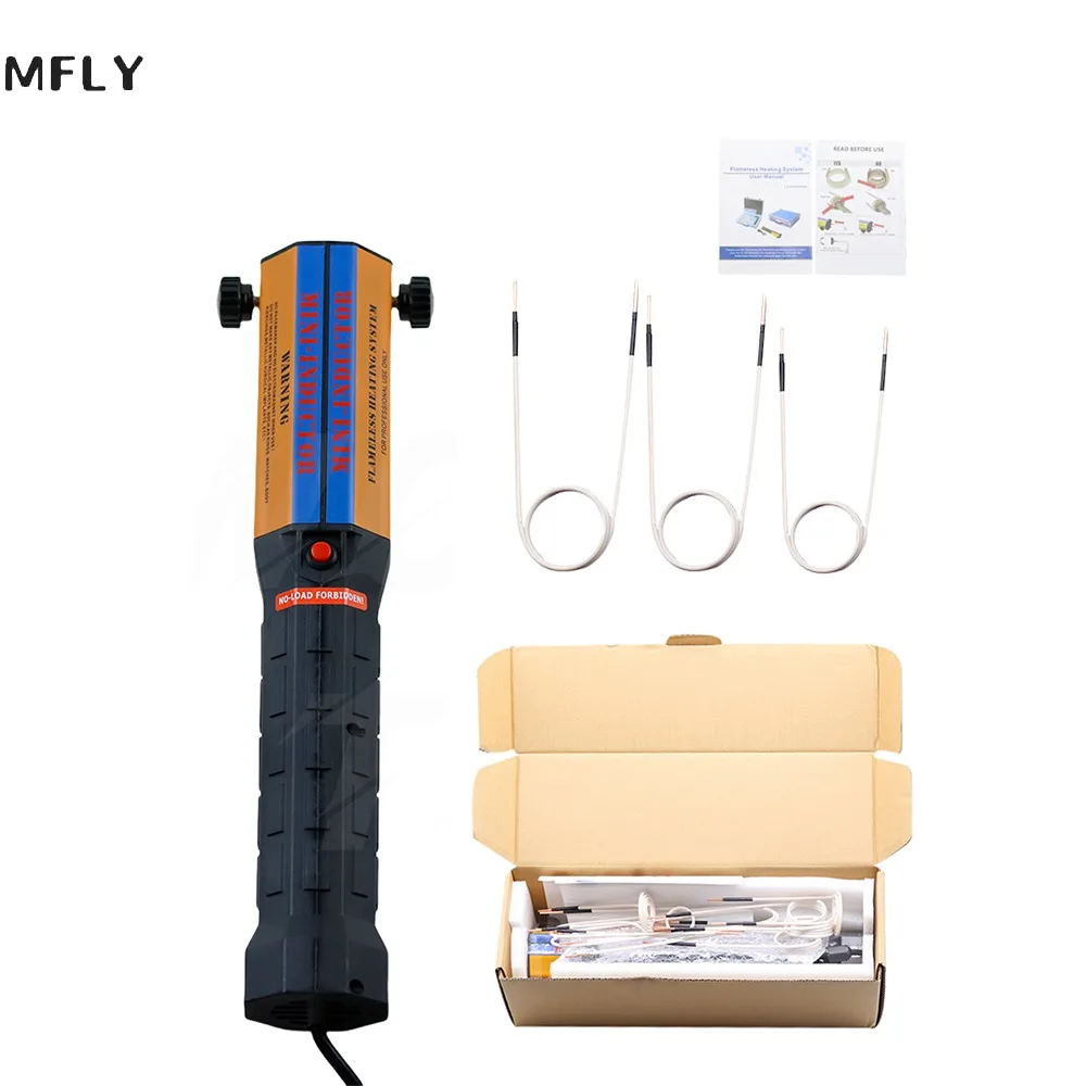 

1000W Magnetic Induction Heater Kit Automotive 1000W Flameless Heat Induction Heating Machine 3 Coils Car Repair Tool 110V/220V