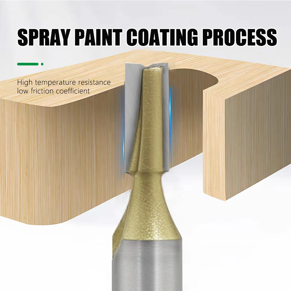 LAVIE 1 Stück 6mm 6,35mm 12,7mm Schaftfräser für Holz, gerader Fräser für Holzbearbeitung, Nutfräser, Fräswerkzeug H060020 – Detail 5