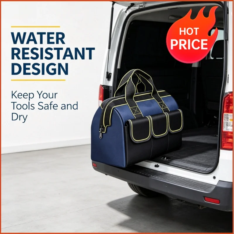 Multifunctional 13in-16inch Tool Bag Thicken big Capacity Waterproof Wear-Resistant Toolkit MultiPocket Electrician Storage Bag