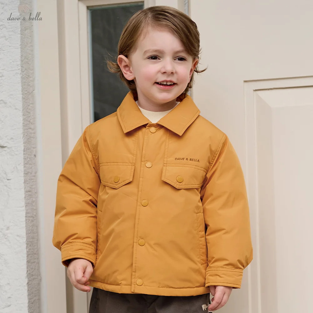 Dave Bella Children's Winter Clothes Outerwear Kids' Down Jacket Boys Coats 6 to 14 Years Waterproof Outdoors Fashion DB4263630
