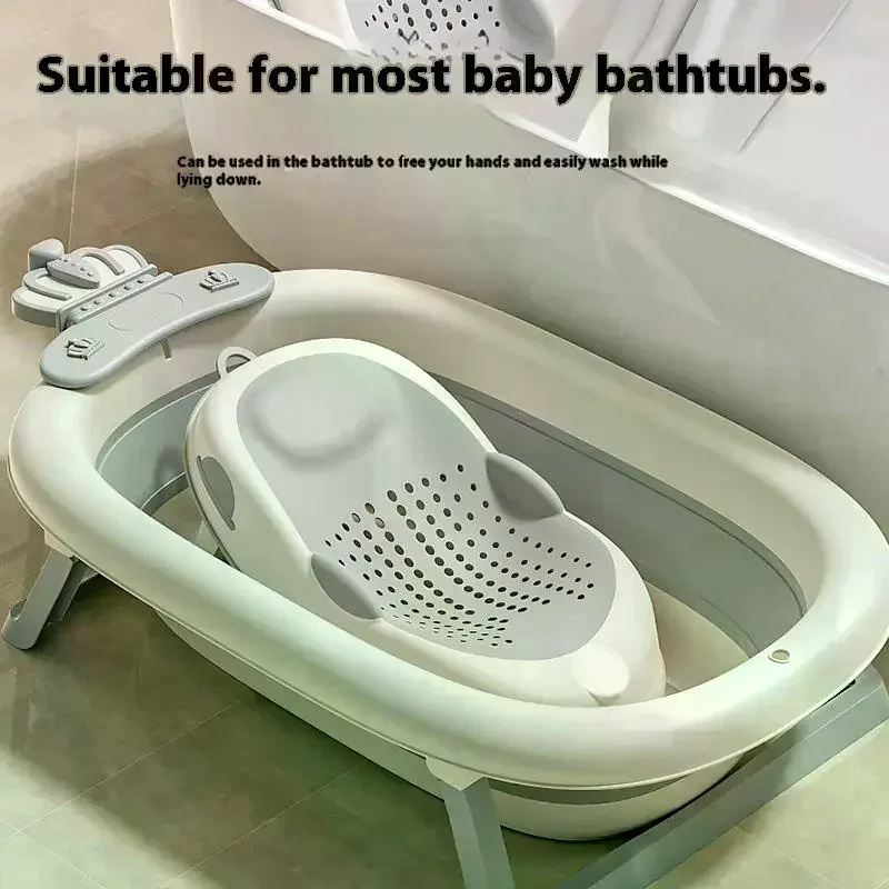 

1 шт. Новая складная подставка-сетка для купания новорожденных, противоскользящий держатель для ванночки, аксессуары для ухода за младенцами
