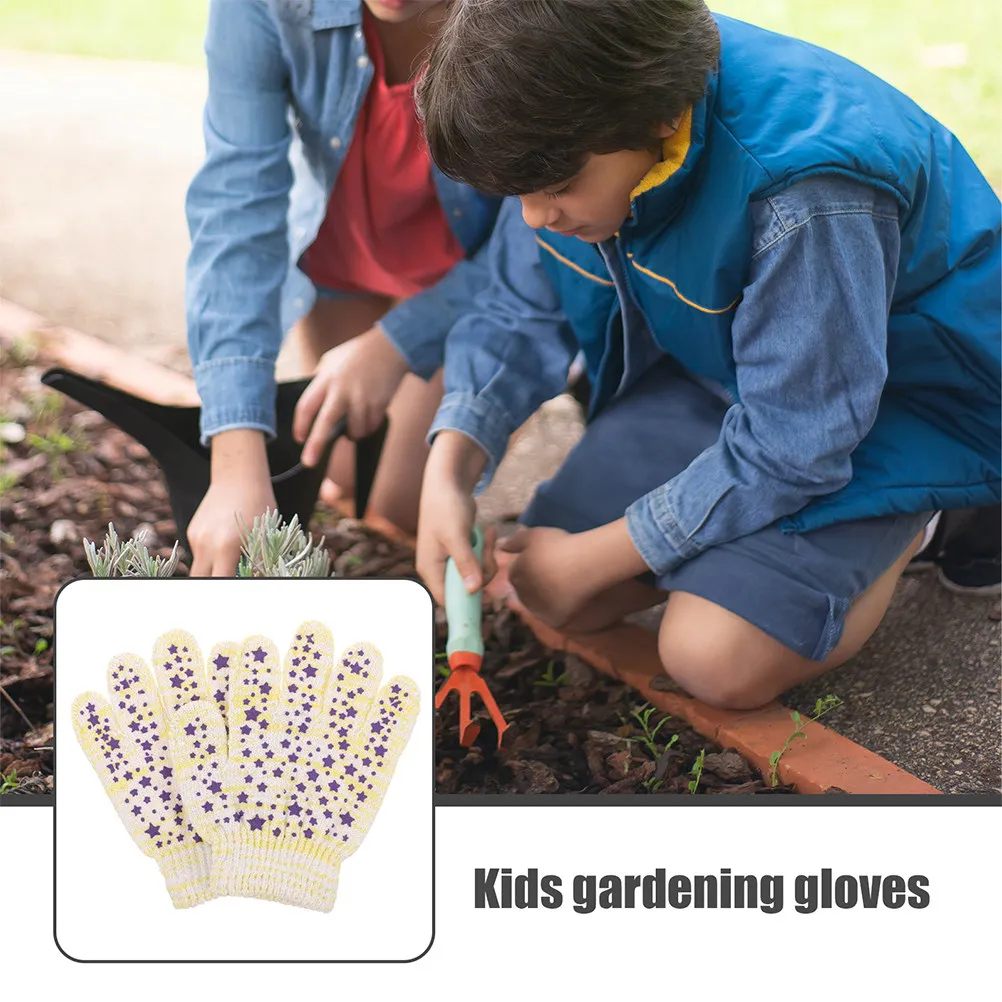 2Pairs Garden Gloves for Flexible Polyester Work Gloves for Gardening Planting Repairing Cycling Outdoor Use