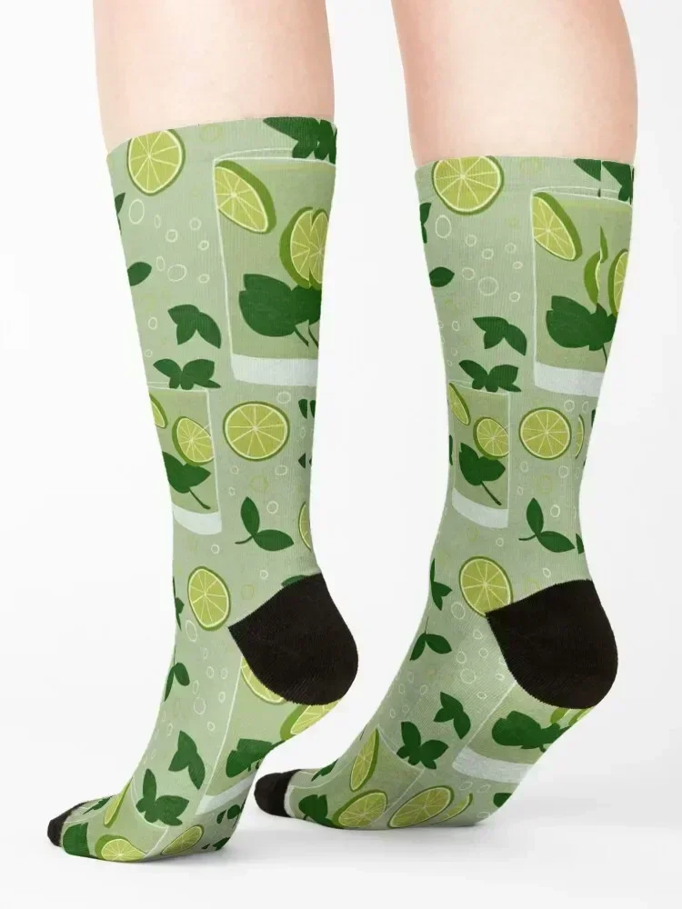 Mojito Socks professional running Antiskid soccer anti-slip FASHION Socks For Girls Men's