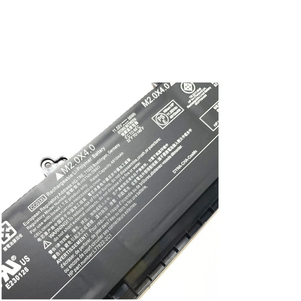 Imagem -04 - Bateria do Portátil Cc03xl para hp Elitebook Novo Original 11.55v 53 wh 56wh 830 835 840 845 g7 g8 L78555005