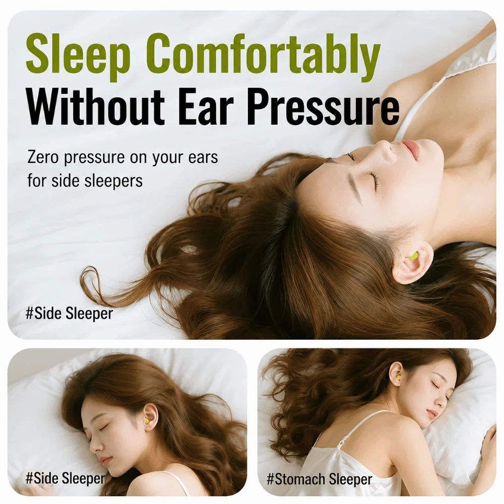 60/120PCS Multicolor Sponge Earplugs Slow Rebound Sound Insulation Travel Earplugs Soft Sponge Sleeping Ear Plugs for Study