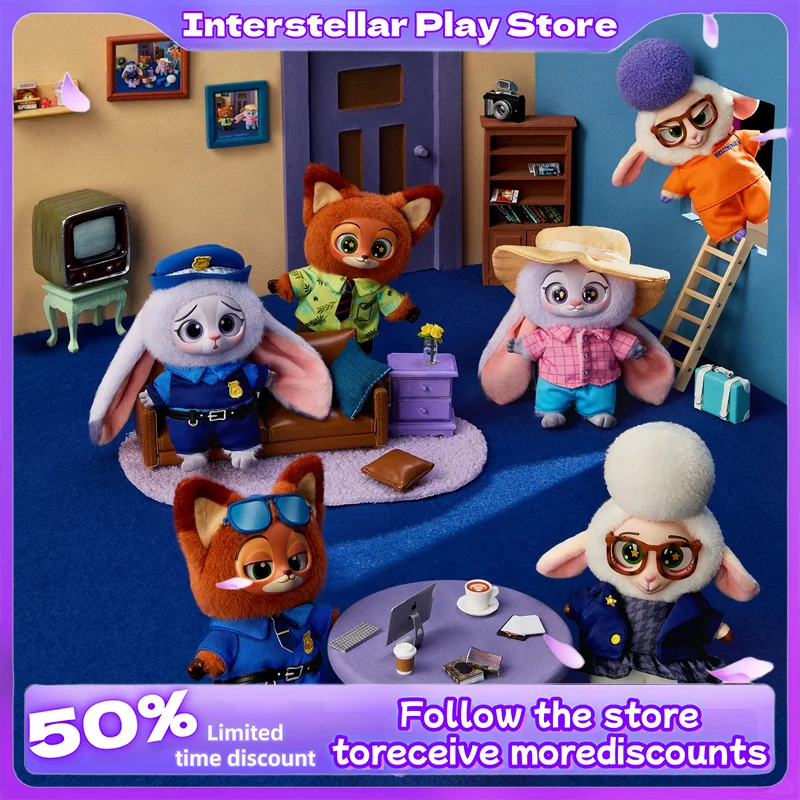 

Popular New Stock Crazy Animal City Series Judy Vinyl Plush Doll Mysterious Blind Box Trendy Ornament Backpack Hanging Gift