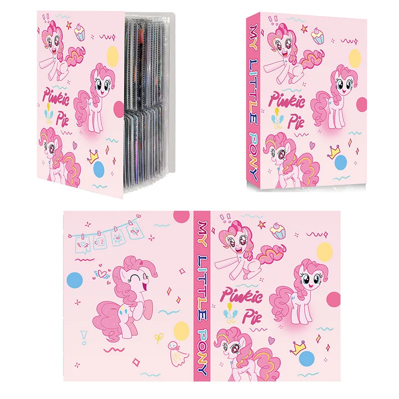 240PCS My Little Pony Card Album Map Letter Folder Binder Notebook Game Collection Gift Toy Twilight Sparkle Rainbow Dash Rarity