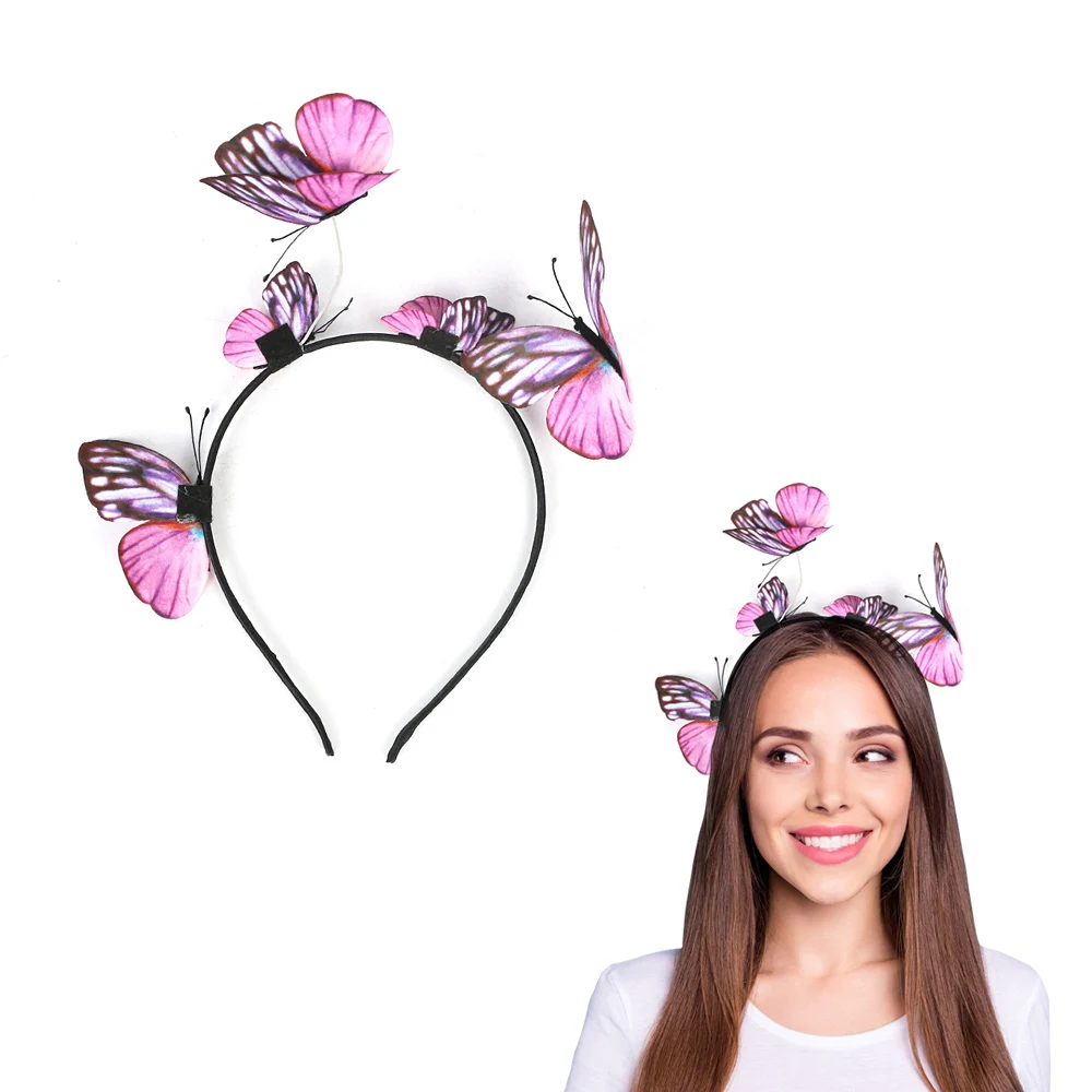 

Butterfly Fascinator Hat Festival Costume Butterfly Headband Crown Kentucky Derby Wedding Headpiece for Women Girls