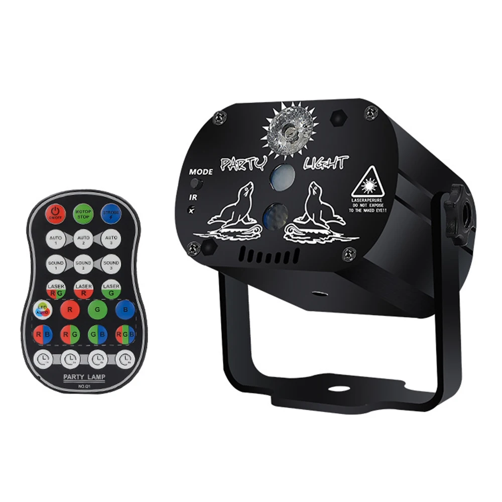 

Mini RGB Laser Projector Stage Light DJ Disco LED Lamp UV Sound Strobe Stage Effect Wedding Xmas Holiday Party