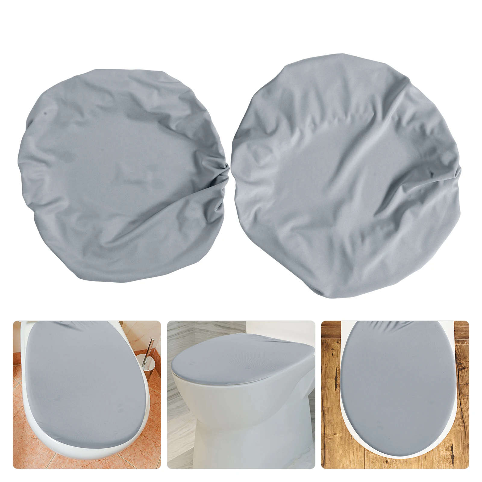 

1 set 1 Set Reusable Tank Lid Cover Polyester Bathroom Protector Seat Sleeve Universal Fit Soft Comfortable Decorative