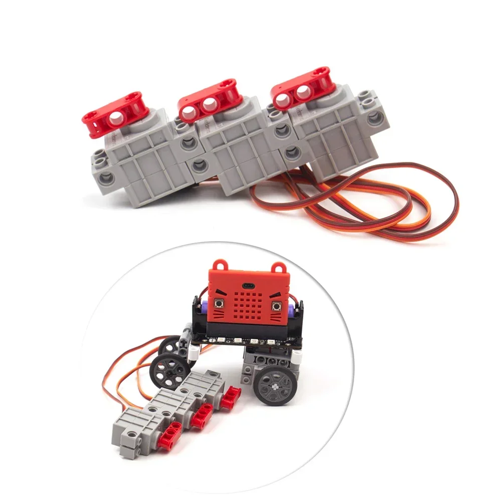 Geekservo Programowalne Serwa Silnik 270 Stopni 3-5V Przekładnia Kierownicza Wersja Serwo dla Dzieci Zabawka Edukacyjna Pasuje do Legoeds