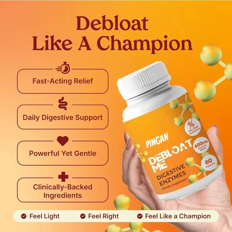 

Пробиотические капсулы с ферментом пищеварения, поддерживающие здоровье пищеварительной системы и облегчение газа, 60 капсул