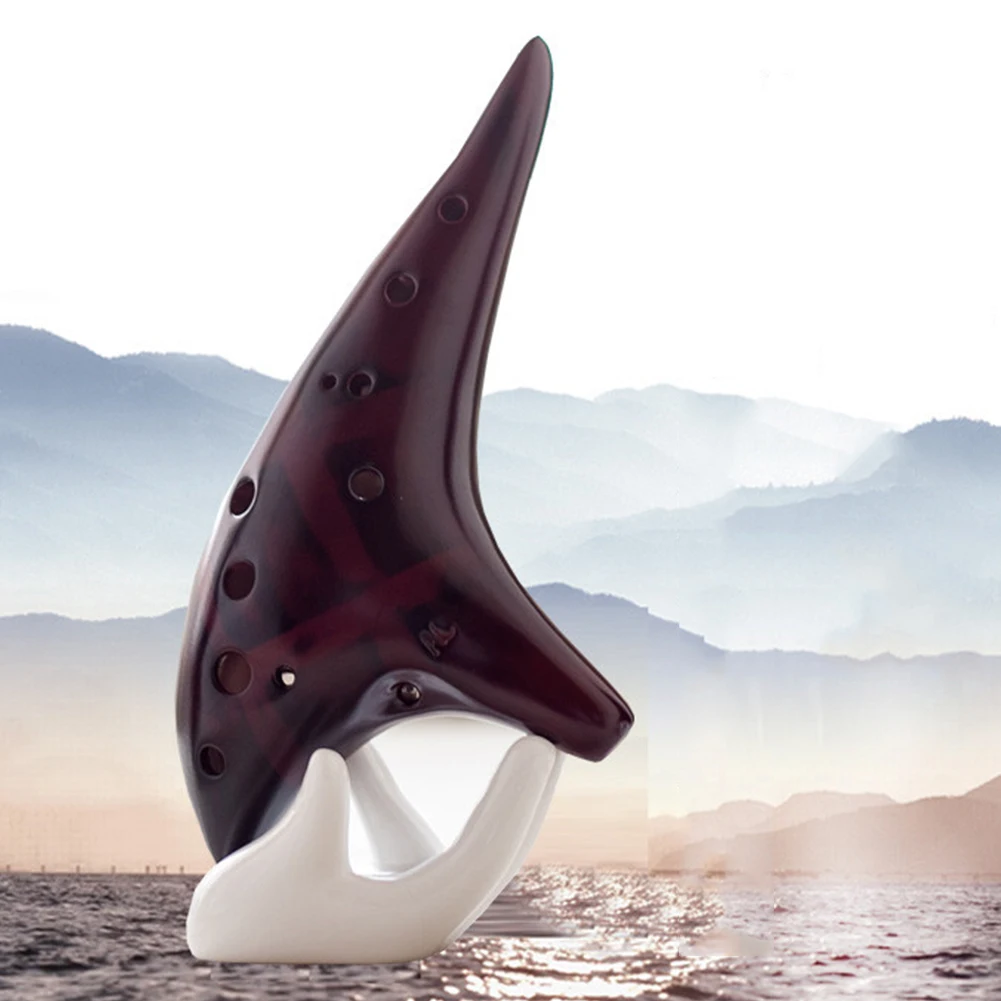 

Классическая окарина с 12 отверстиями, стабильная интонация, альт C, тонус дымчатая окарина с защитной сумкой, подарок для детей и взрослых