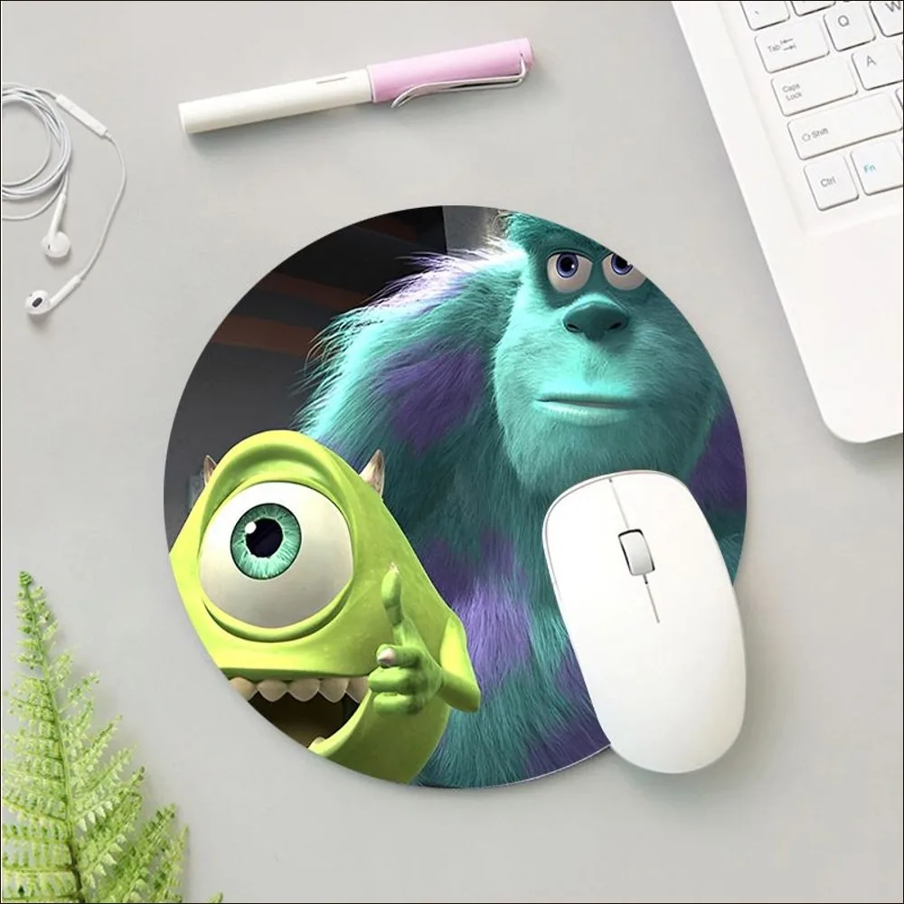 Disney Mmonster University Mousepad Small Round Speed Version Game Computer Keyboard Office Table Mat PC Laptop Mouse Mat