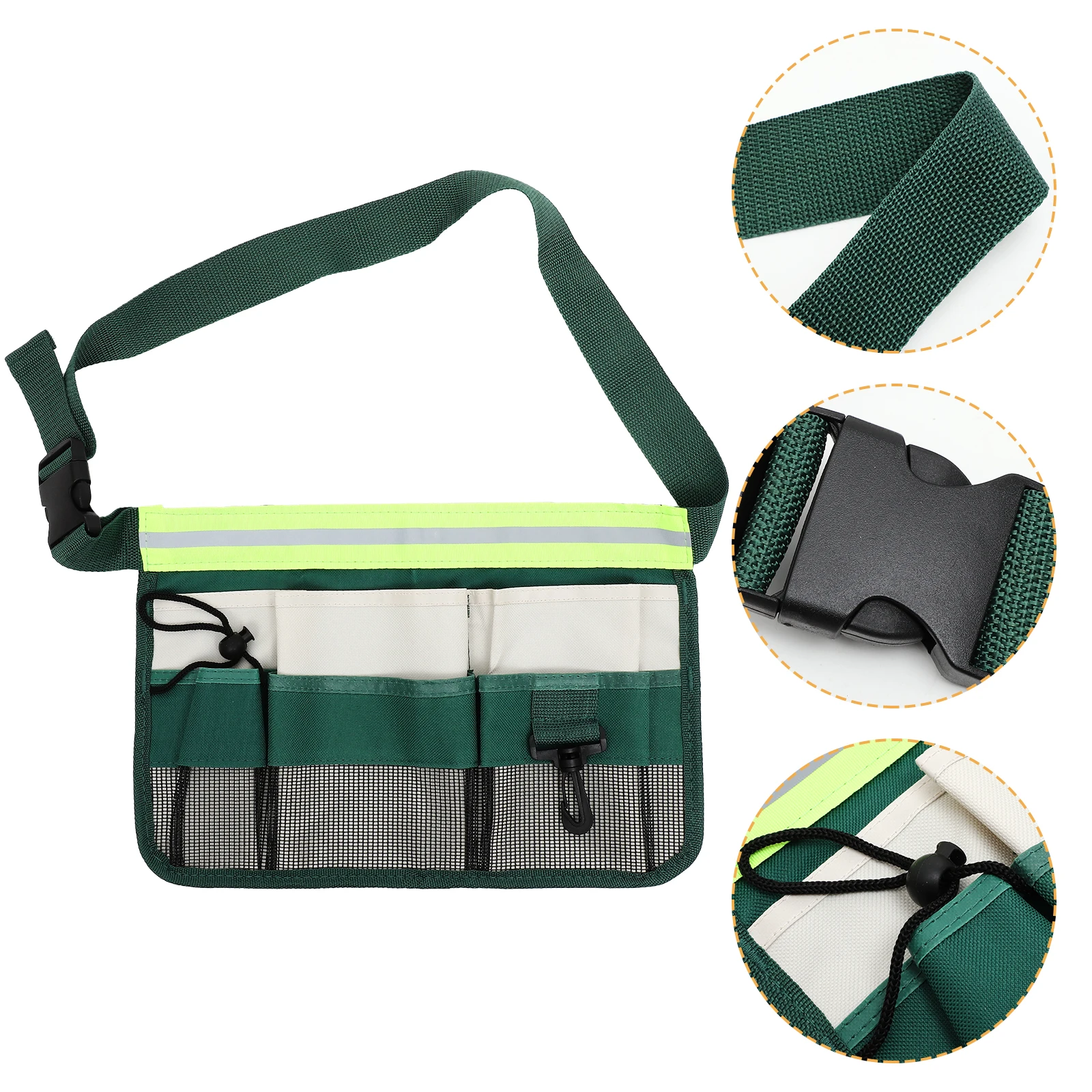 

Garden Tool Belt Oxford Cloth Waist Pouch Adjustable Pocket Utility Belt for Men Women Durable Storage Solution Gardener Tool