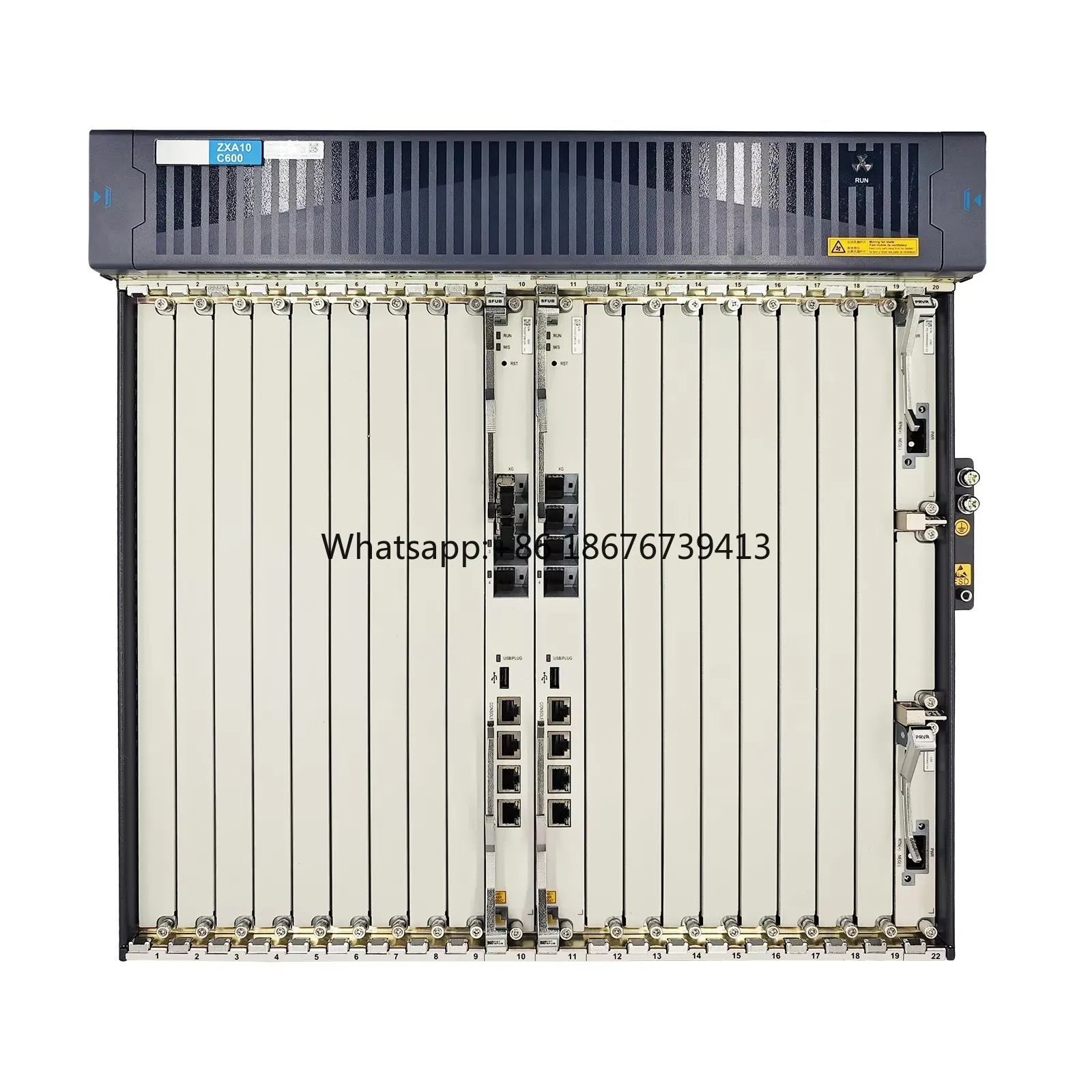 Hot Sale C600 OLT FTTH 10G GPON/XGSPON Optical Line Terminal Support XGPON EPON XGSPON 10G OLT C600 for FTTH