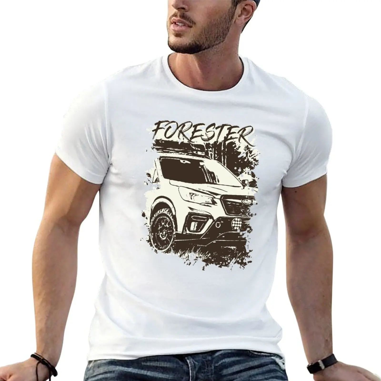 Forester Poster Style Sketch w Text T-Shirt t shirts cotton 100% funny t shirts dark humor man t shirt designer T-shirt