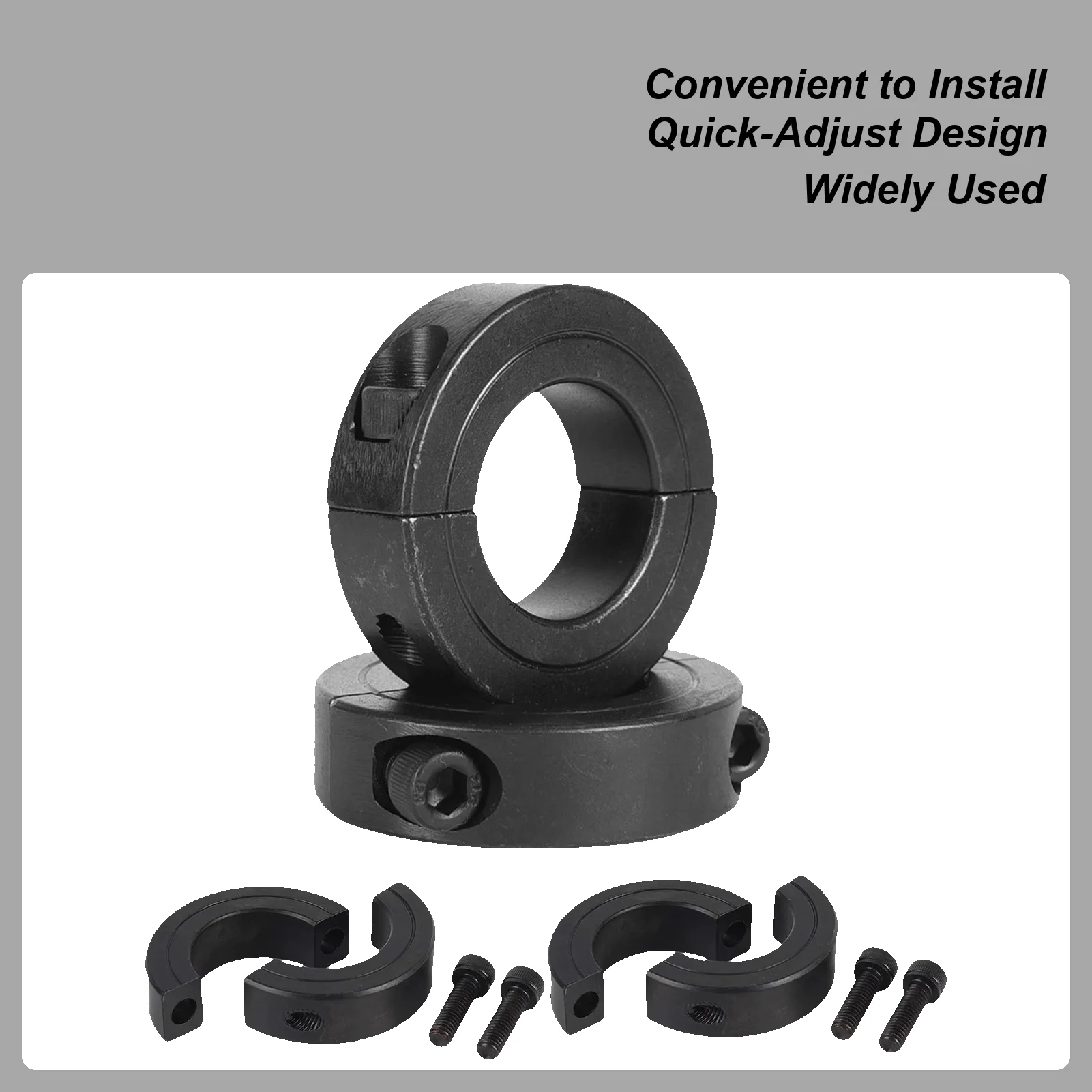 

Shaft Collar Clamp Industry Locking Bore Thickened Double-Opening Clamp For Precise Industrial Mechanical Maintenance Assembly