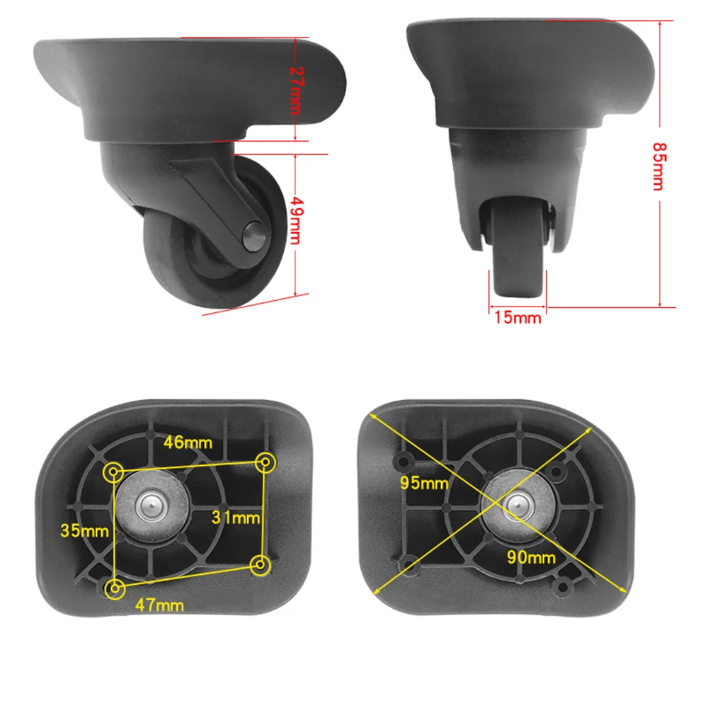 Applicable MONTAGUT LK-054 Suitcase Trolley Wheel Accessories Luggage Replacement Roller Repair Wheel Customization Parts