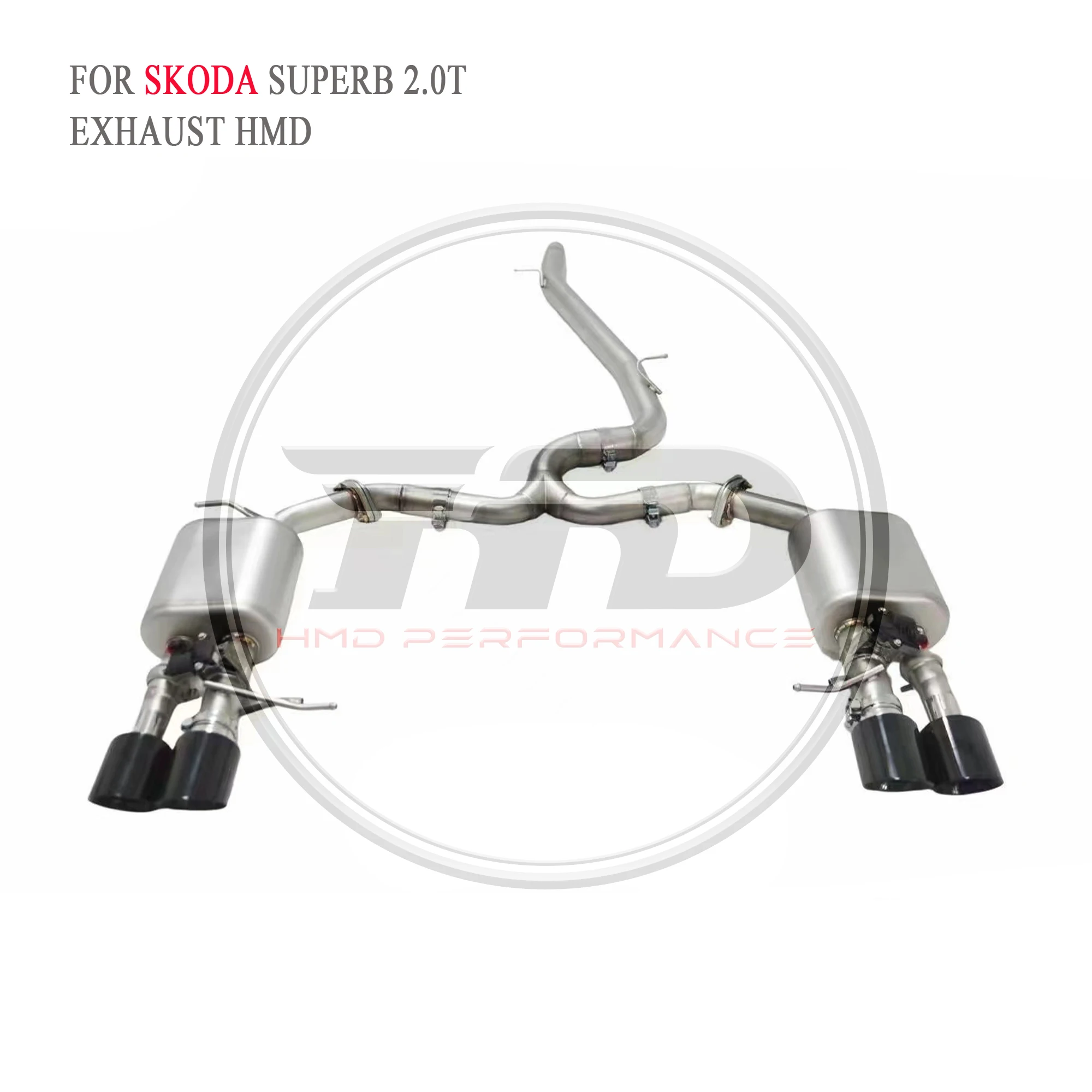 

HMD Exhaust System Stainless Steel Valve Exhaust For Skoda Superb 2.0T 4WD Catback Performance Upgrade