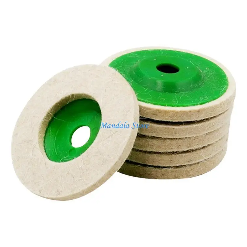 u2jc-6-個ウール研磨ホイールディスクウールフェルト研磨ホイールディスクキット角度用