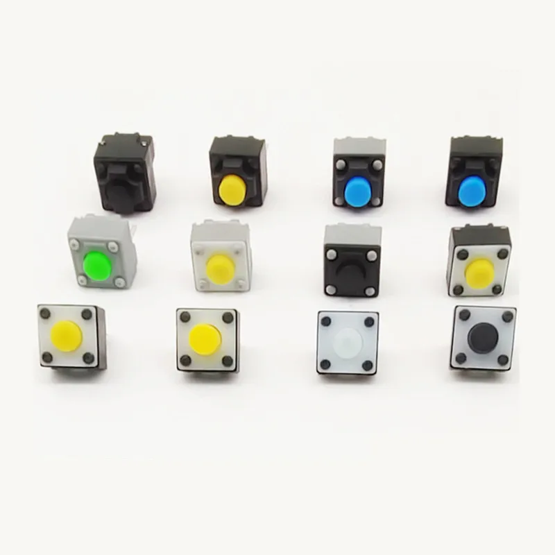 10PCS 6*6*3.5mm/3.8mm/4.3mm/5.0mm/5.5mm/5.7mm/7.3mm Silent Switch Button Micro Switch