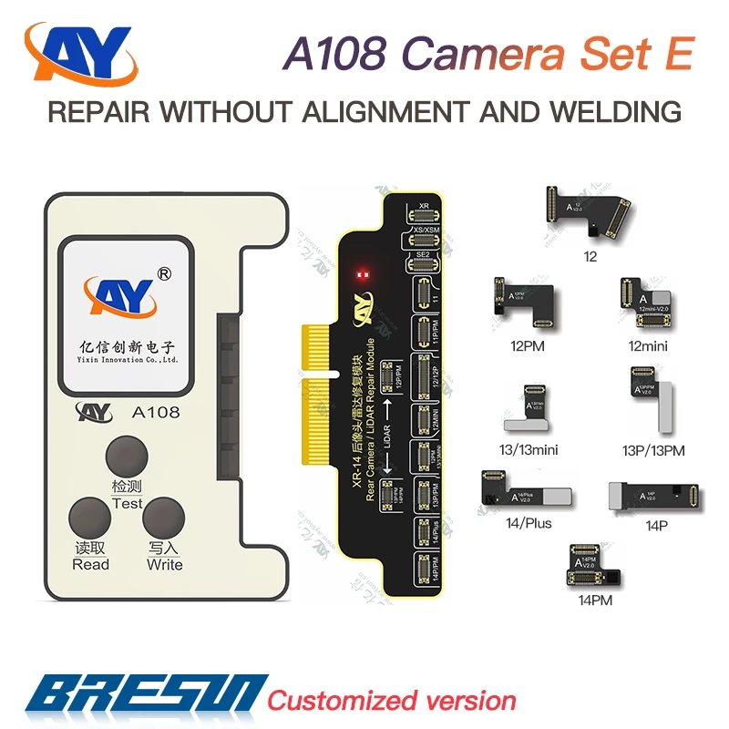 AY A108 Programmer For iPhone X-14ProMax Dot Matrix Projector True Tone Battery Health Data Change Camera Repair Pop-up Window