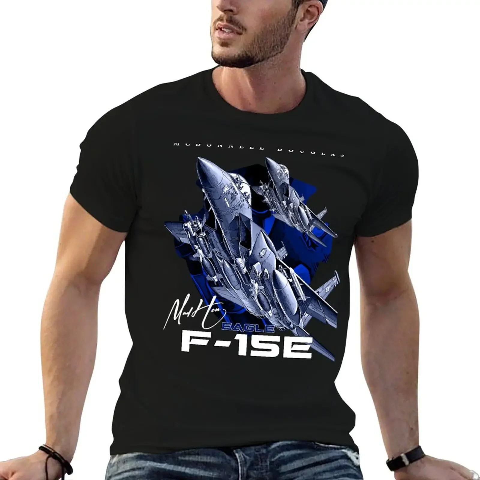 F-15E Eagle Fighterjet T-Shirt vintage oversize t-shirts man anime tshirt fashion shirts men graphic t shirts