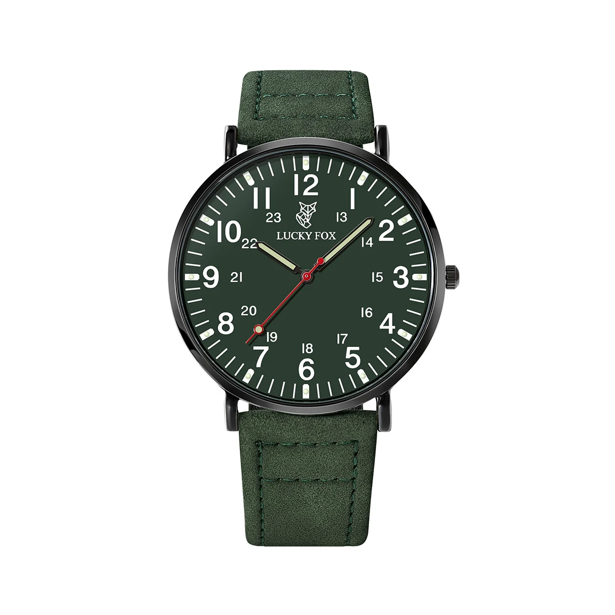Men's Classic Luxury Quartz Watch with Large Round Dial