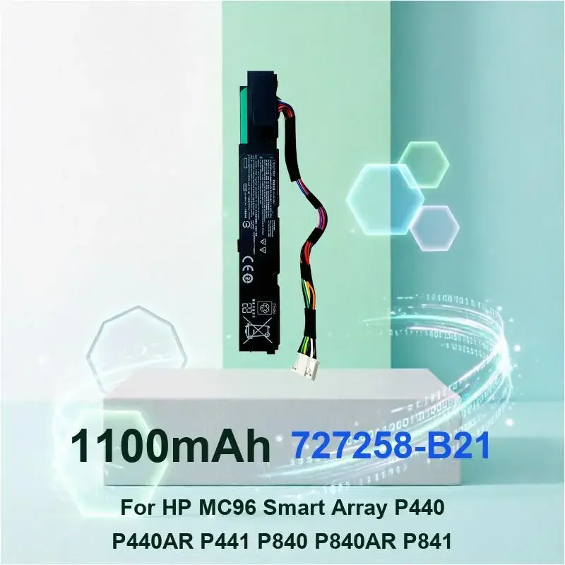 Replacement Storage Device Battery For HP 727258-B21/815983-001/750450-001/878643-001 96W SMART STORAGE 727258-B21 1100mAh