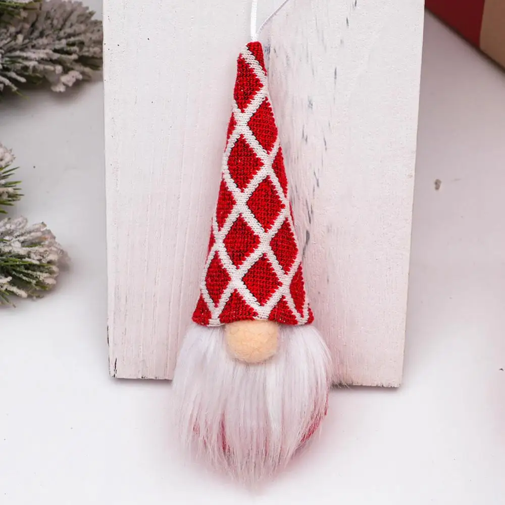 2/3SETS New Christmas Decorations Knitted Small Pendant Christmas Tree Pendant Forest Old Man Faceless Doll Kids Christmas Gifts