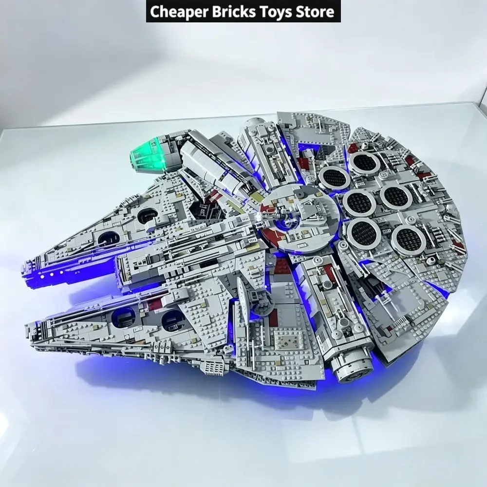 Premium LED Light System Compatible with Millennium Falcon Structure – Elegant Decorative Accent (Exclude Block,Only the Light)