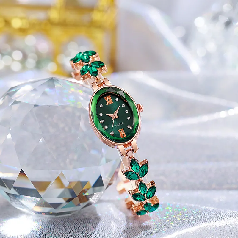 Women's Watches Light Luxury Female Watch Oval Ladies Fashion Quartz Bracelet Wristwatch Dress Female Clock relogio feminino