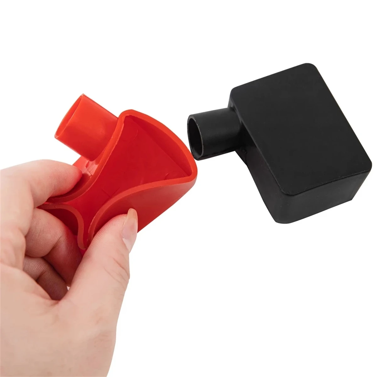 Couvercle de Borne Positif Négatif de Batterie de Voiture, Accessoires de Bateau, Protecteur Isolant, Anti-Poussière, Capuchon Universel 24.com