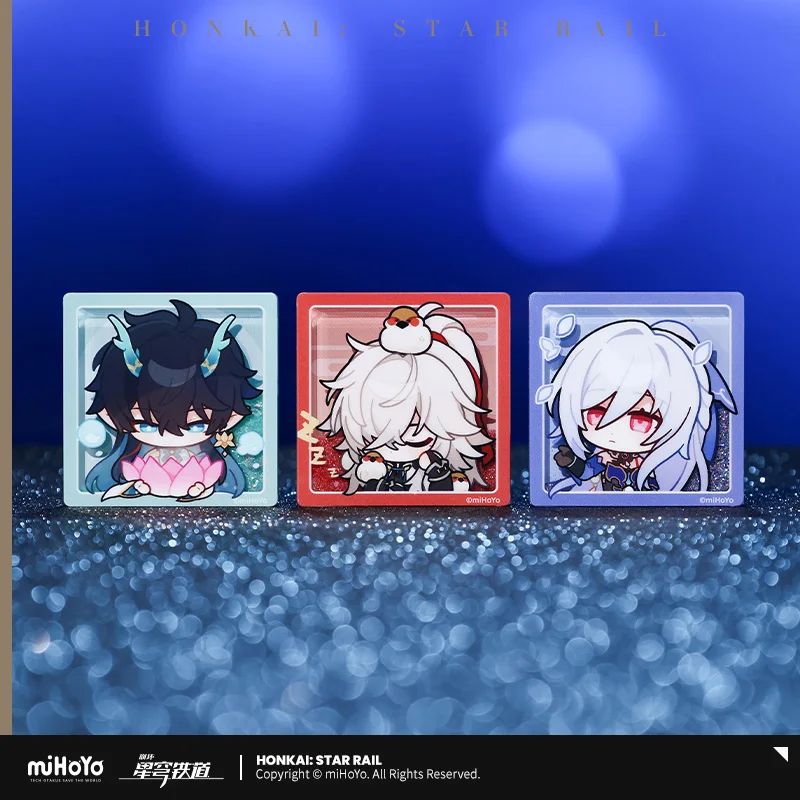 in Presale MiHoYo Official Honkai Star Rail Pom-Pom Exhibition Hall Quicksand refrigerator sticker