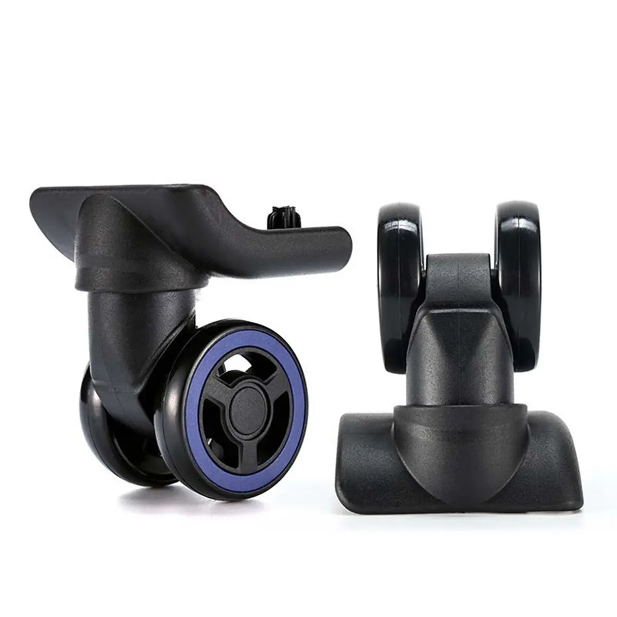 SDFC 4Pcs Luggage Wheels Suitcase Double Row Roller Hardware Repairing Kit Heavy Duty Wheels 360° Spinner Casters