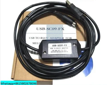 Nouvelle ligne de programmation ligne de téléchargement PLC USB-SC09-FX adapté pour FX1S FX1N FX2N FX3U