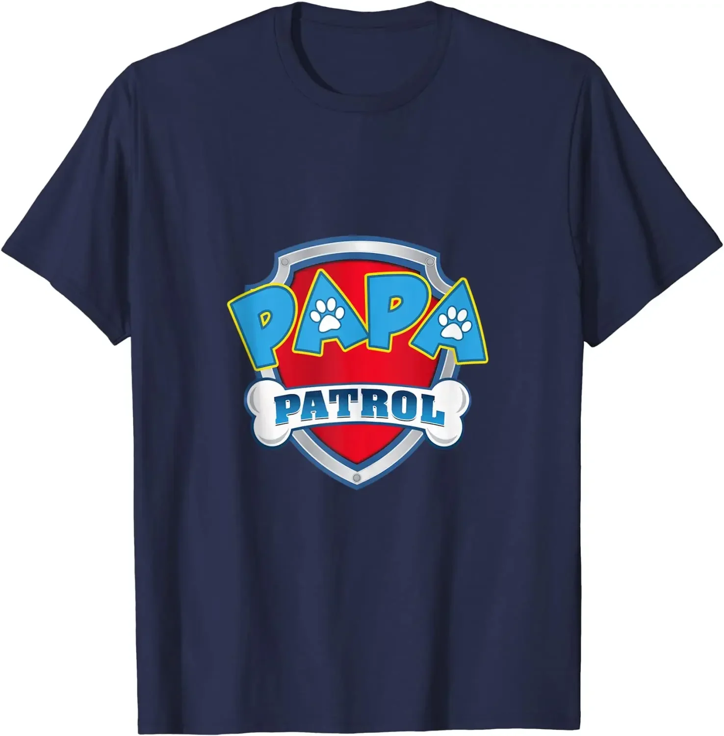 Camiseta Funny Paw Patrol Manga Curta 100% Algodão, O Decote, Casual, Cão, Mãe, Pai, Presente de Aniversário, Novo, Tamanho S-5XL, Verão