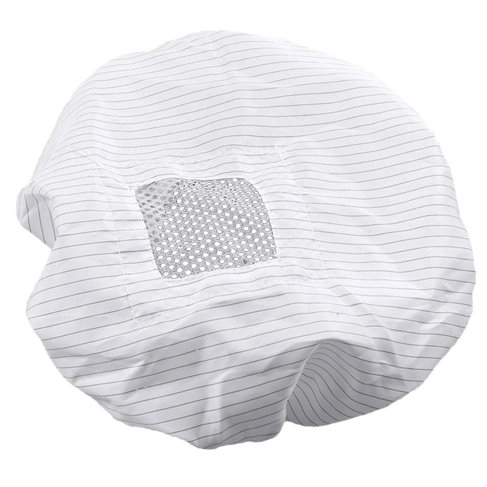 

5pcs AntiStaticBathCap WorkingHat ElasticShowerHeadProtector FactoryWorkerCap Polyester SweatAbsorbentBreathable