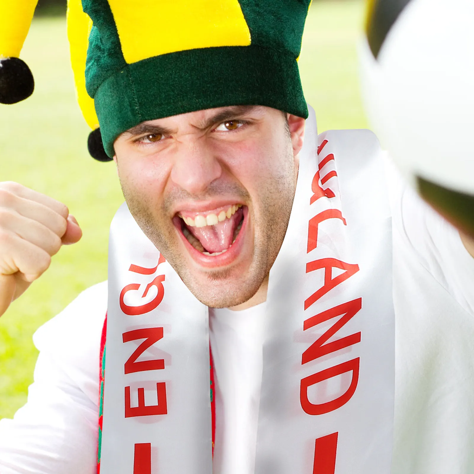 2Pcs Football Scarf Satin Material One Size Soccer Fans Cheer Party Decorations National Team Fan Scarfs Sports Events