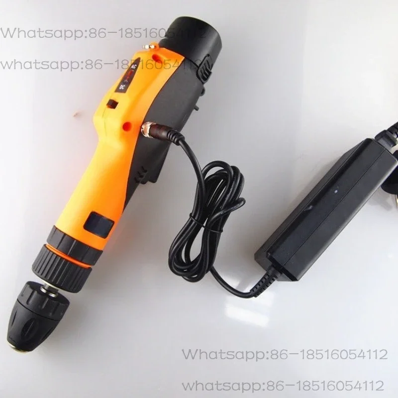 12V plug-in dual-purpose electric screwdriver, straight handle charging drill, in-line charging batch electric screwdriver