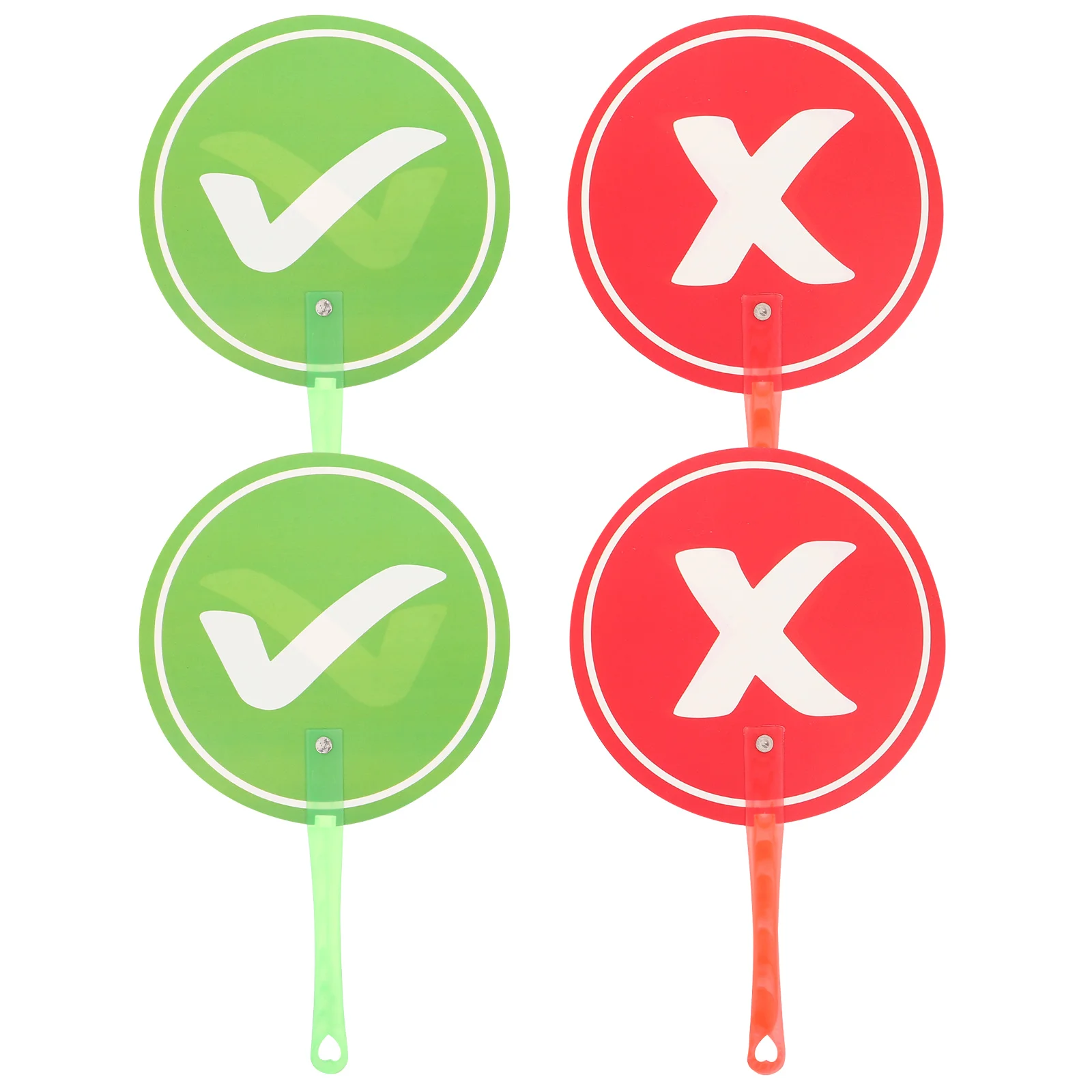 4 Pcs Interactive Hand Holding Sign Game Judging Board Answer Paddle for Teacher Student Classroom Kindergarten