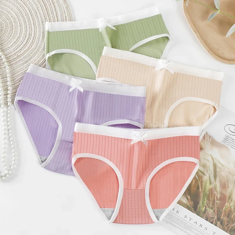 Panties Lingerie Sexy Panties Underwear Seamless Comfortable Underpants Mid Rise Women Solid Color Intimates Lady Briefs